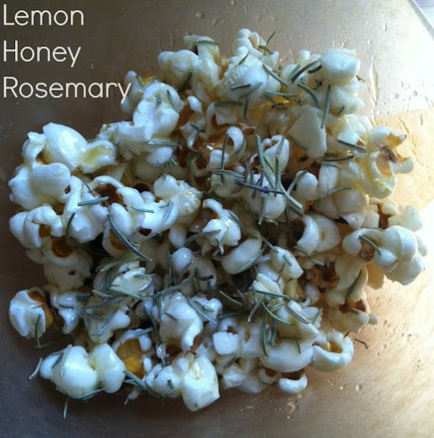 Lemon Honey Rosemary popcorn