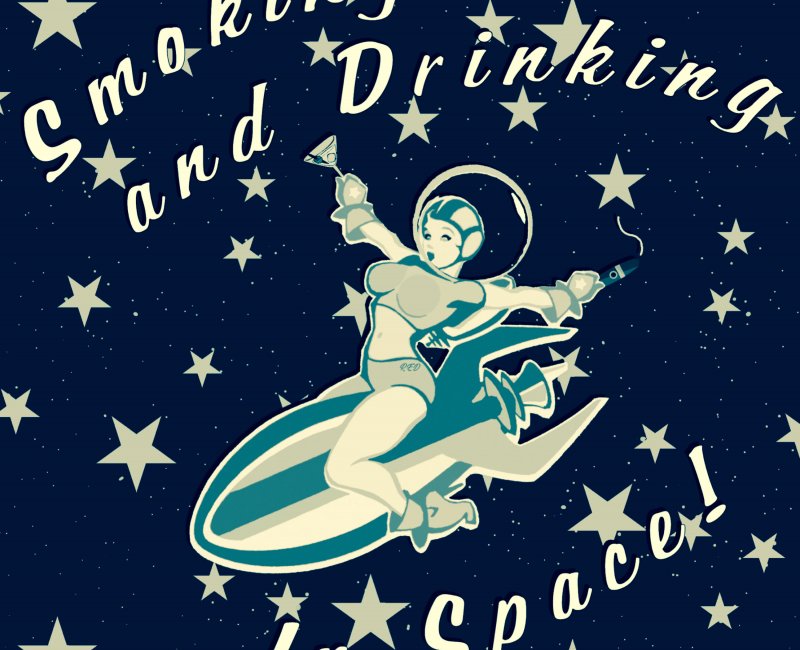 Smoking and Drinking in Space Logo
